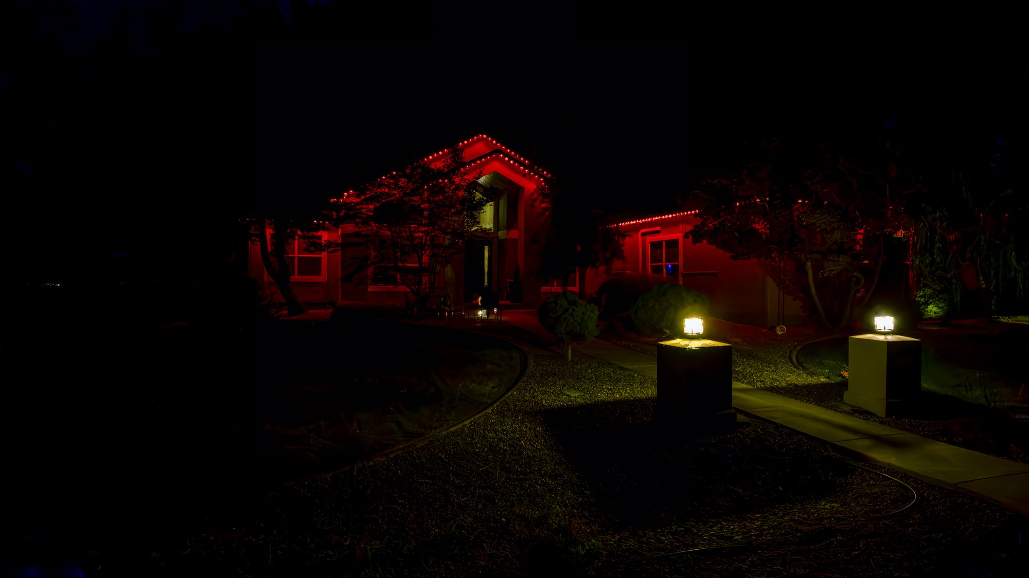 Holiday Lighting installation by Valley Shine Permanent Lighting