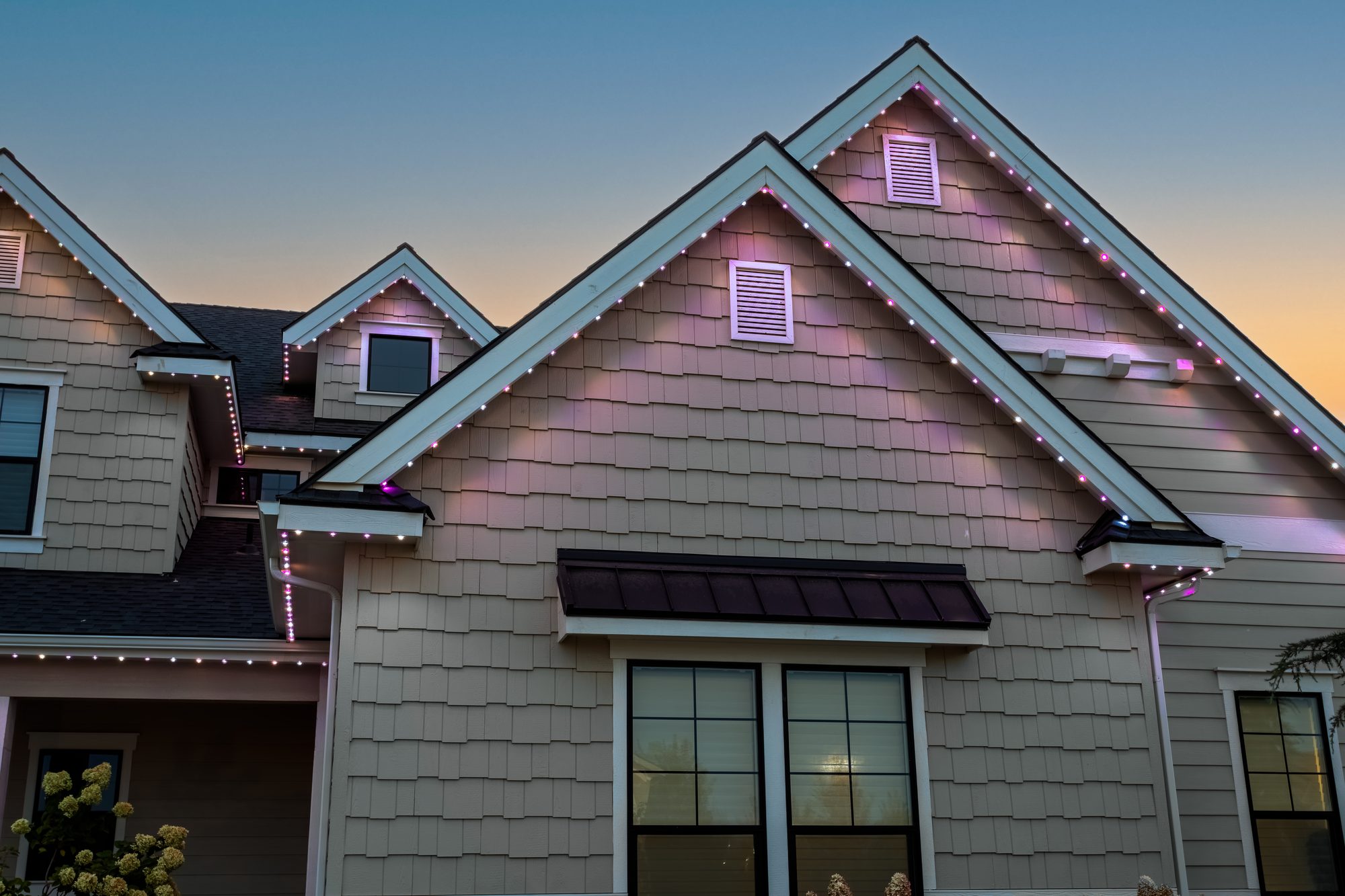 Accent Lighting installation by Valley Shine Permanent Lighting