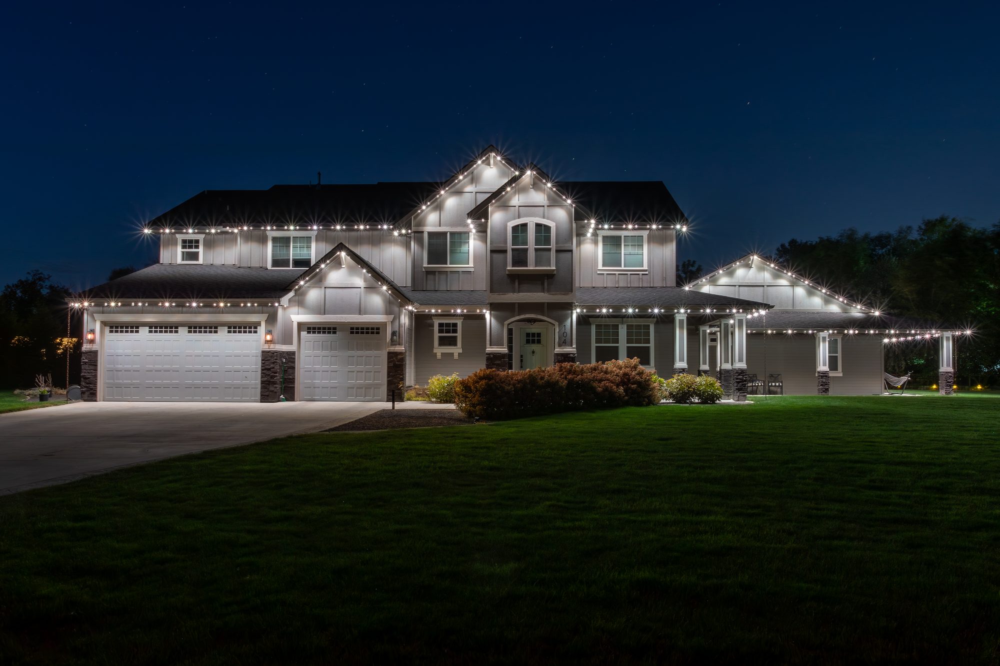 Security Lighting installation by Valley Shine Permanent Lighting