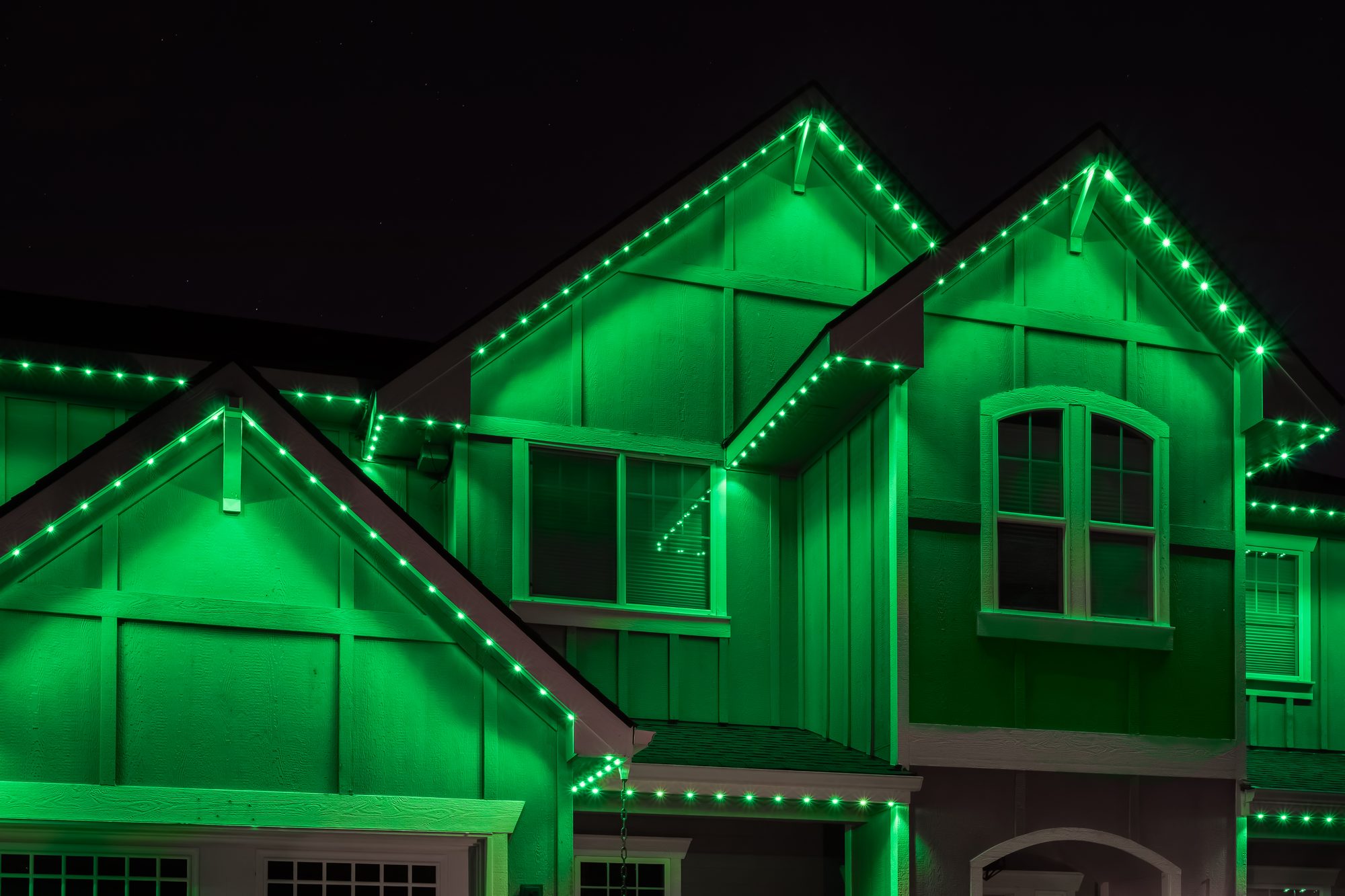 Holiday Lighting installation by Valley Shine Permanent Lighting